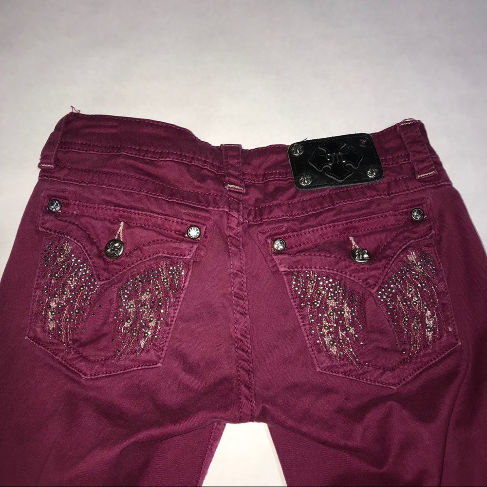 Maroon Miss Me Jeans